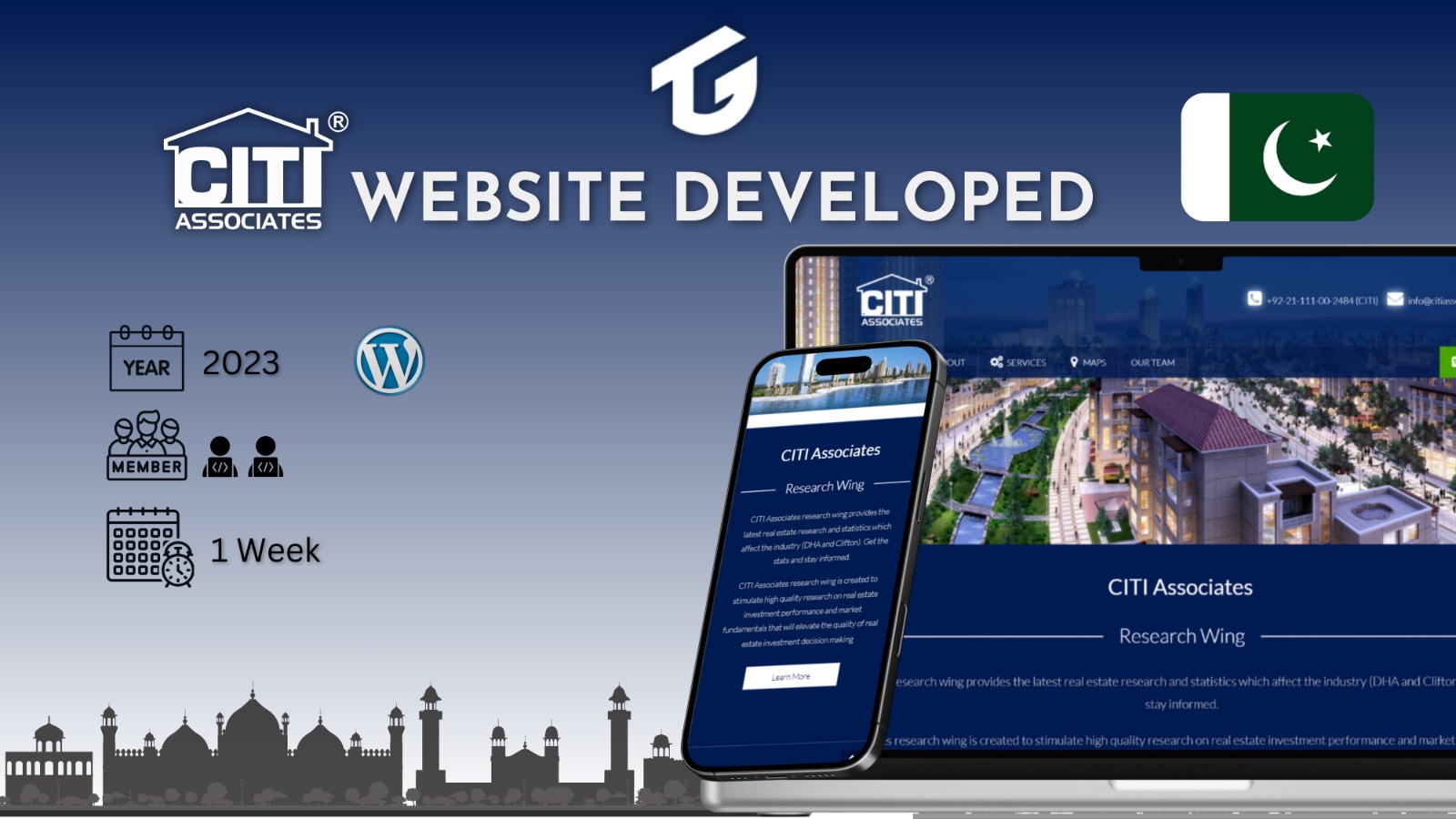 Citi Associates Website Developed